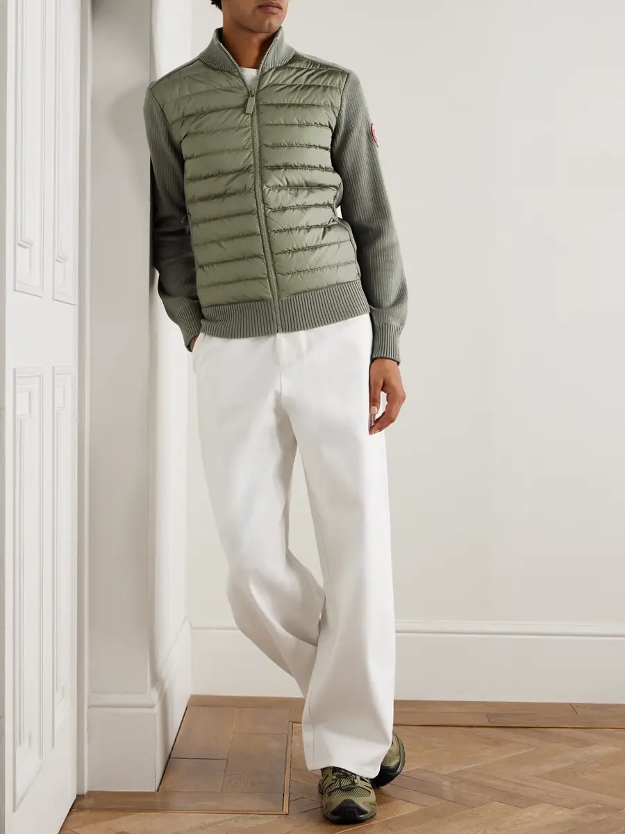 Canada Goose HyBridge® Slim-Fit Quilted Down Shell and Merino Wool Jacket - Men | Thumbnail 2 Canada Goose HyBridge® Slim-Fit Quilted Down Shell and Merino Wool Jacket - Men | Thumbnail 2