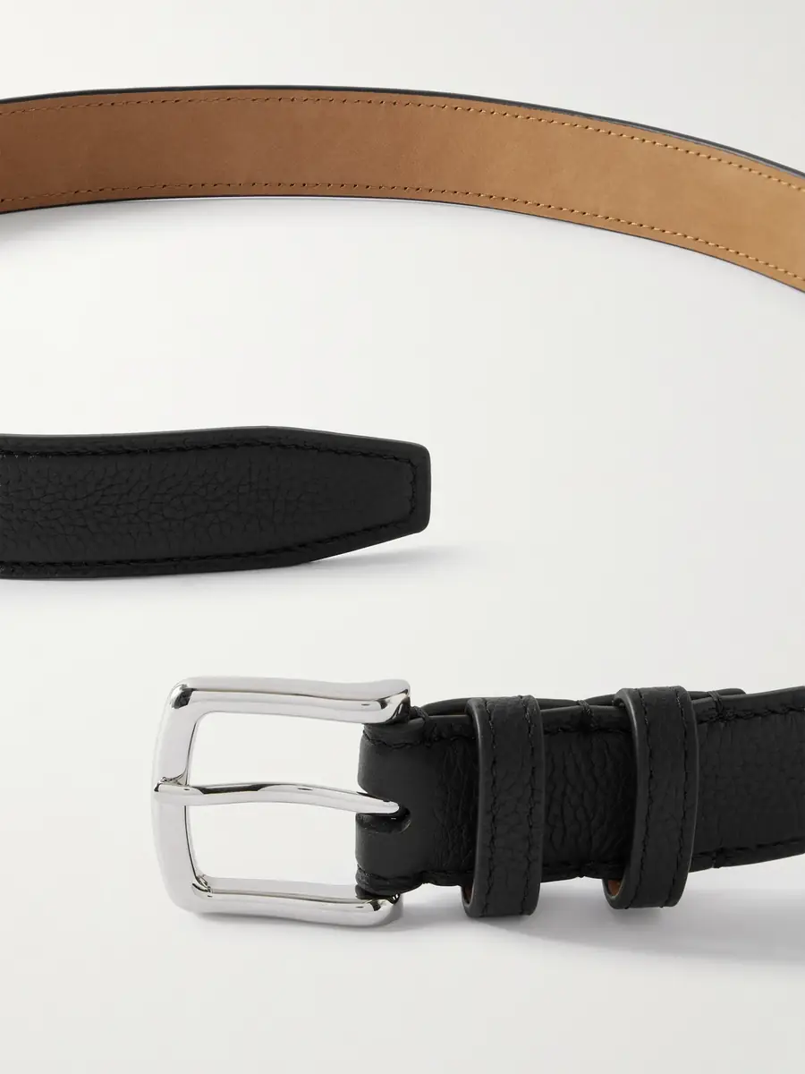 George Cleverley 3cm Full-Grain Leather Belt - Men | Thumbnail 3