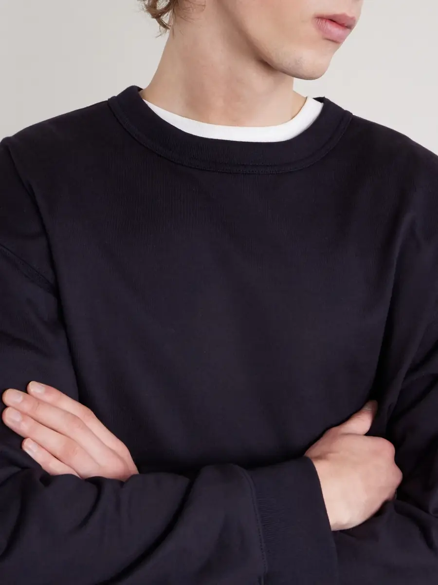 Dries Van Noten Cotton-Jersey Sweatshirt - Men | Thumbnail 4 Dries Van Noten Cotton-Jersey Sweatshirt - Men | Thumbnail 4