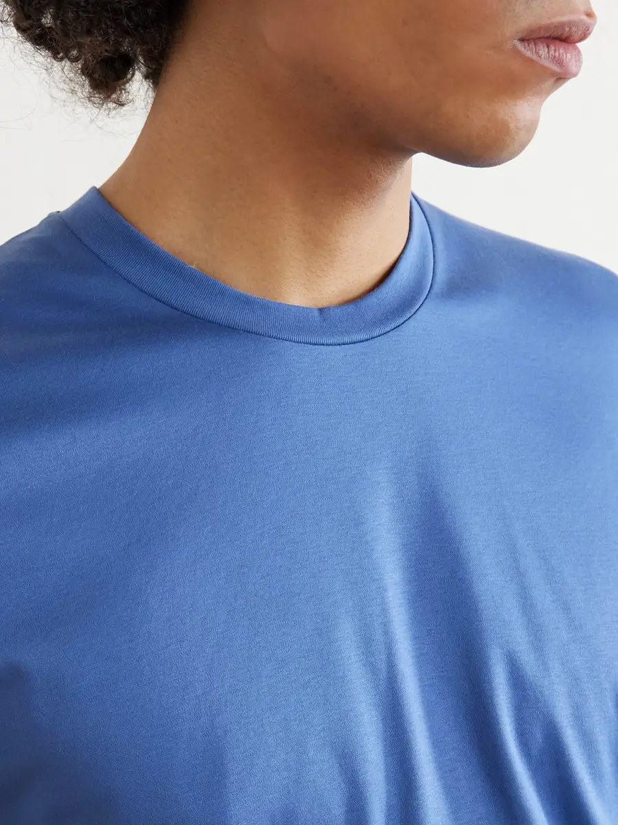 Zimmerli Sea Island Cotton-Jersey T-Shirt - Men | Thumbnail 4 Zimmerli Sea Island Cotton-Jersey T-Shirt - Men | Thumbnail 4