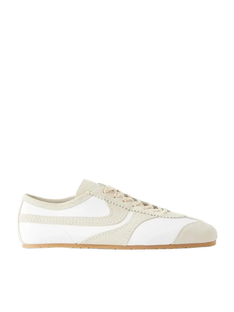 Dries Van Noten Suede-Trimmed Leather Sneakers - Men