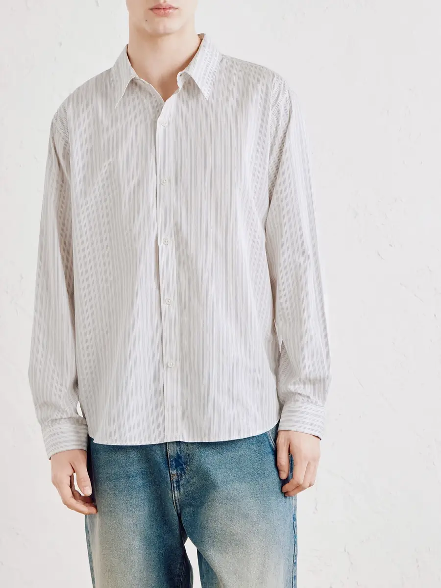 mfpen Evening Striped Cotton-Poplin Shirt - Men | Thumbnail 3