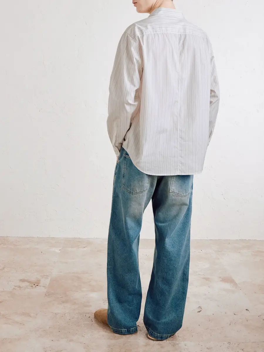 mfpen Evening Striped Cotton-Poplin Shirt - Men | Thumbnail 4