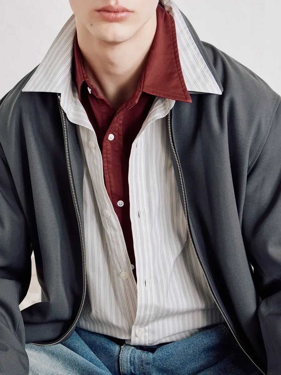 mfpen Evening Striped Cotton-Poplin Shirt - Men | Thumbnail 5