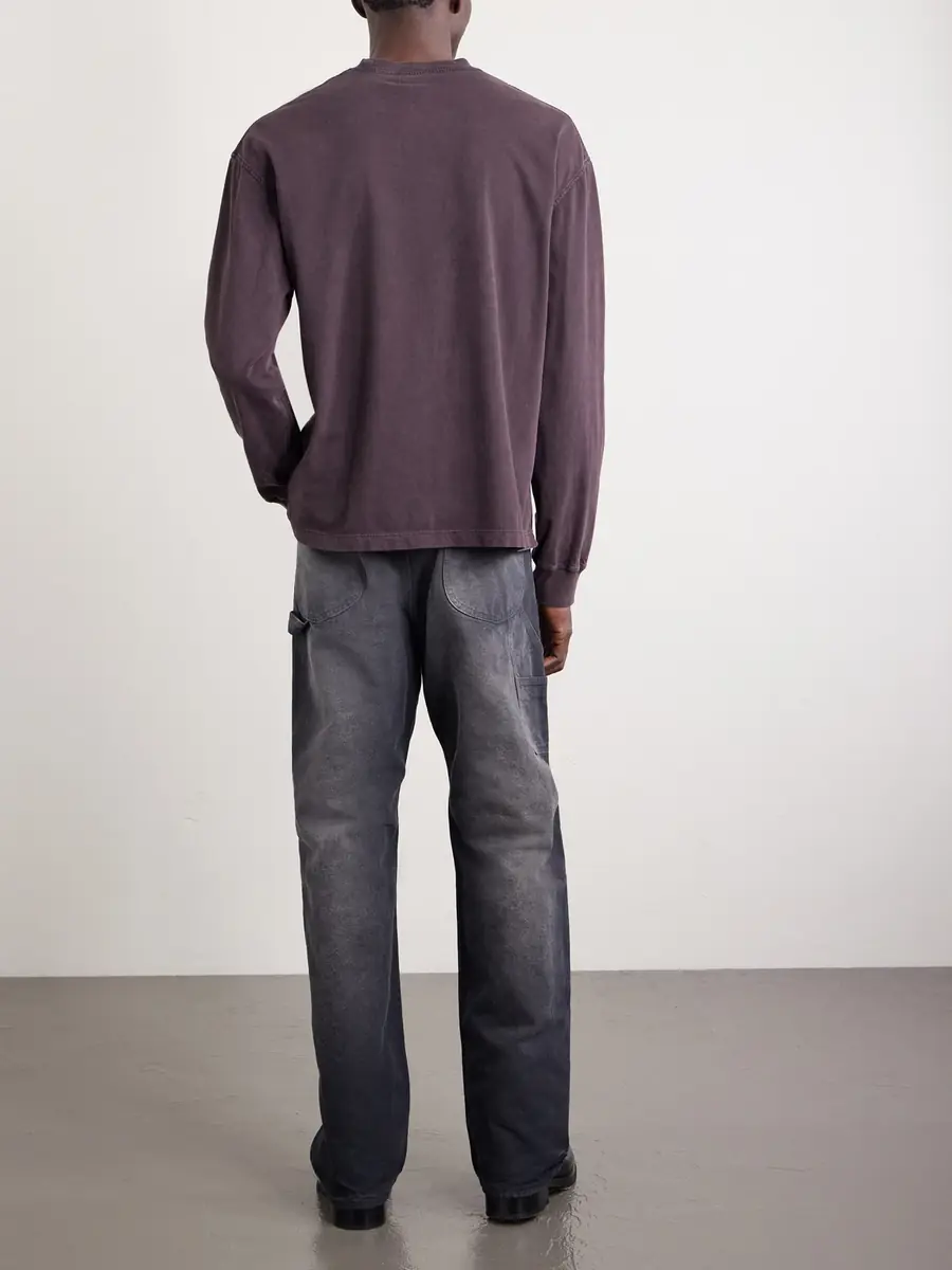 AGOLDE Asha Cotton-Jersey T-Shirt - Men | Thumbnail 4