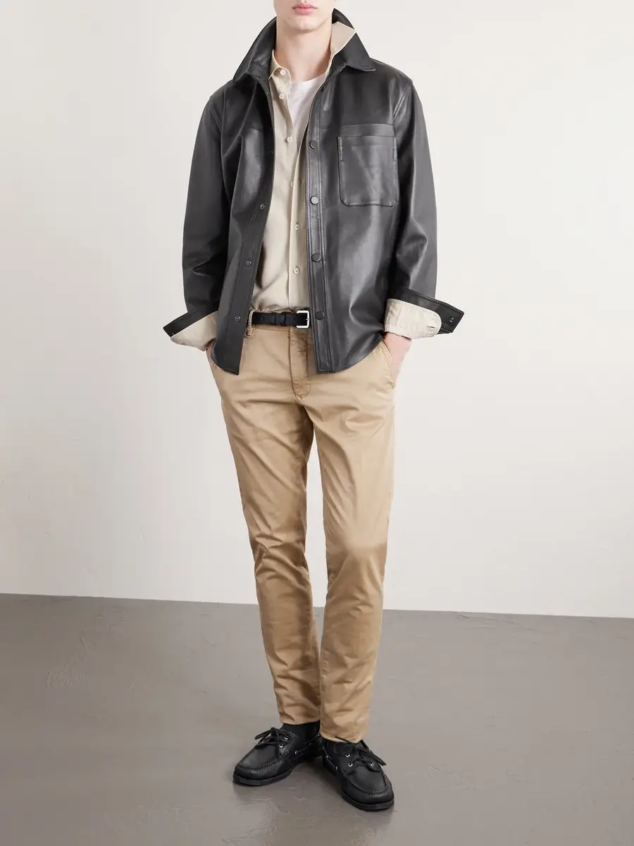 Slowear Leather Overshirt - Men | Thumbnail 2 Slowear Leather Overshirt - Men | Thumbnail 2