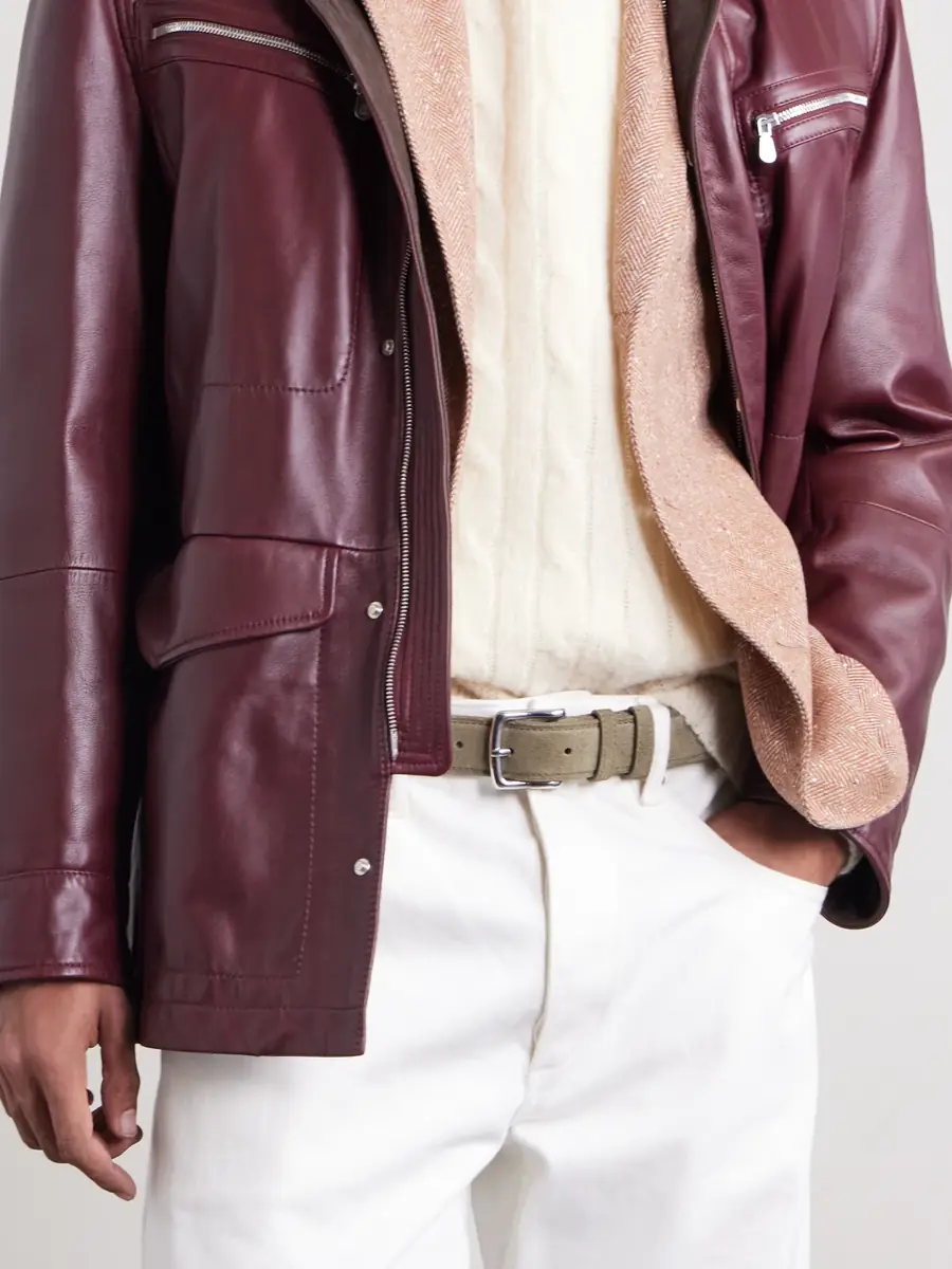 George Cleverley 3cm Suede Belt - Men | Thumbnail 2