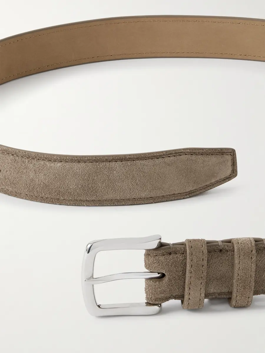 George Cleverley 3cm Suede Belt - Men | Thumbnail 3