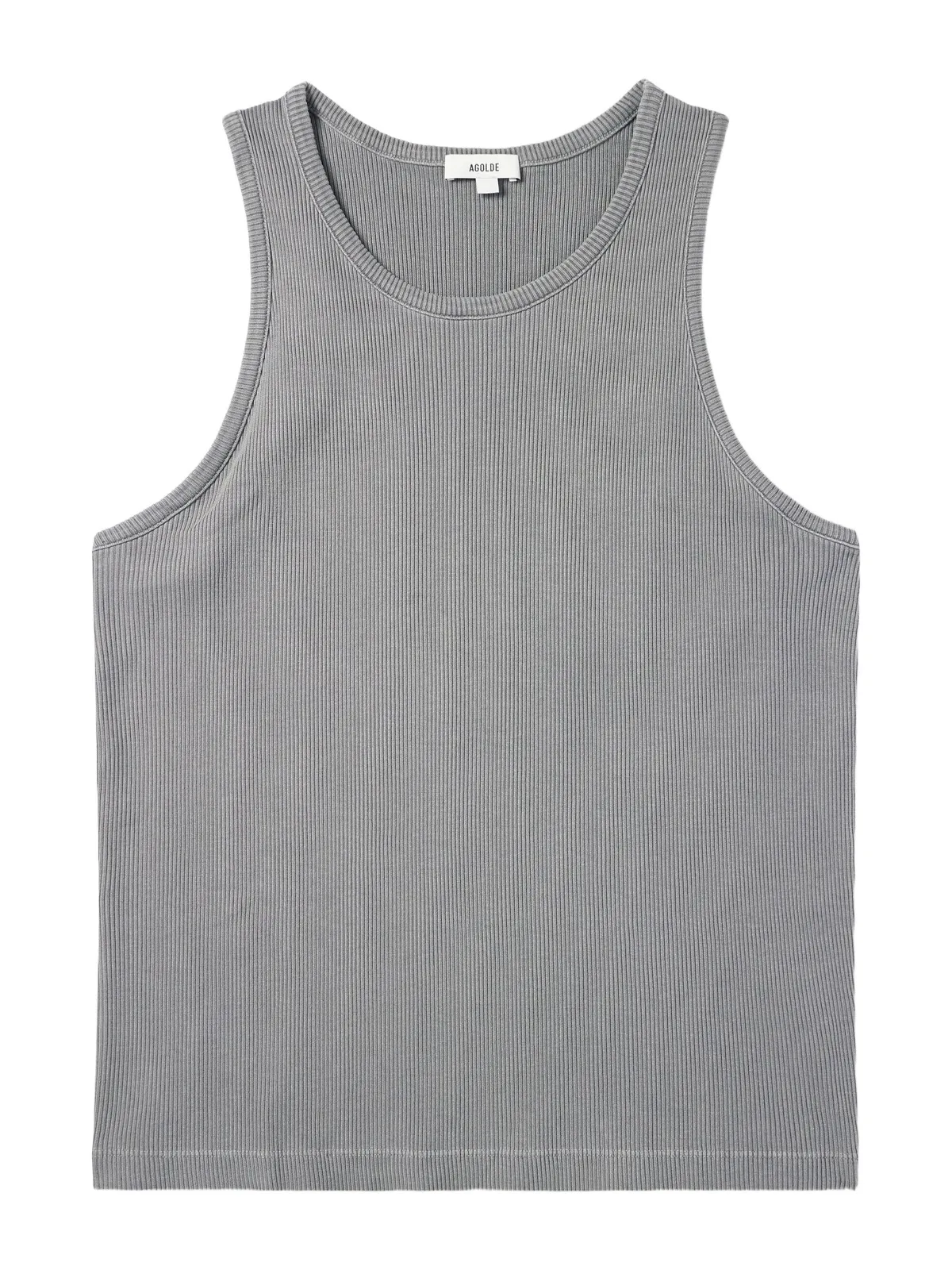 AGOLDE Viggo Ribbed Stretch Organic Cotton and TENCEL™ Lyocell-Blend Tank Top - Men