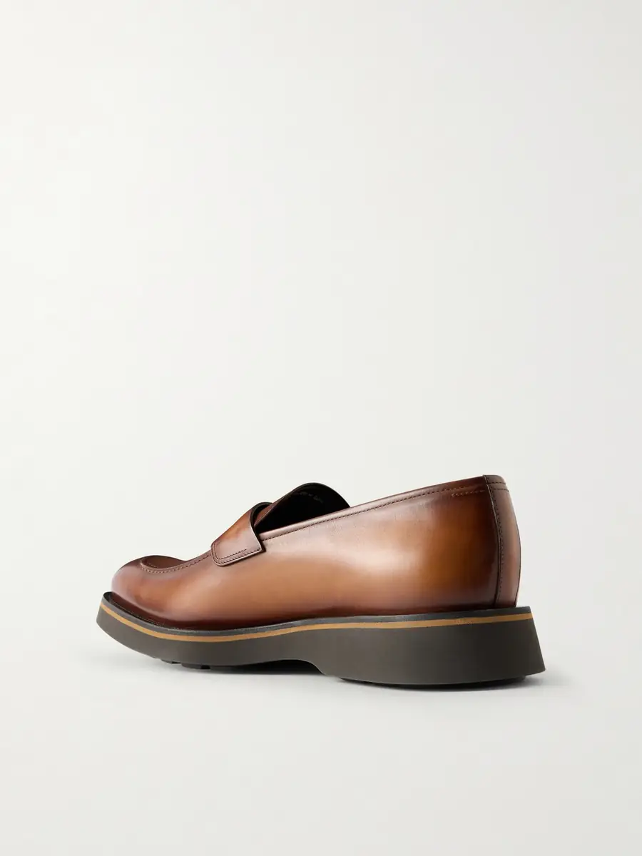 Berluti Alessio Venezia Leather Loafers - Men | Thumbnail 4
