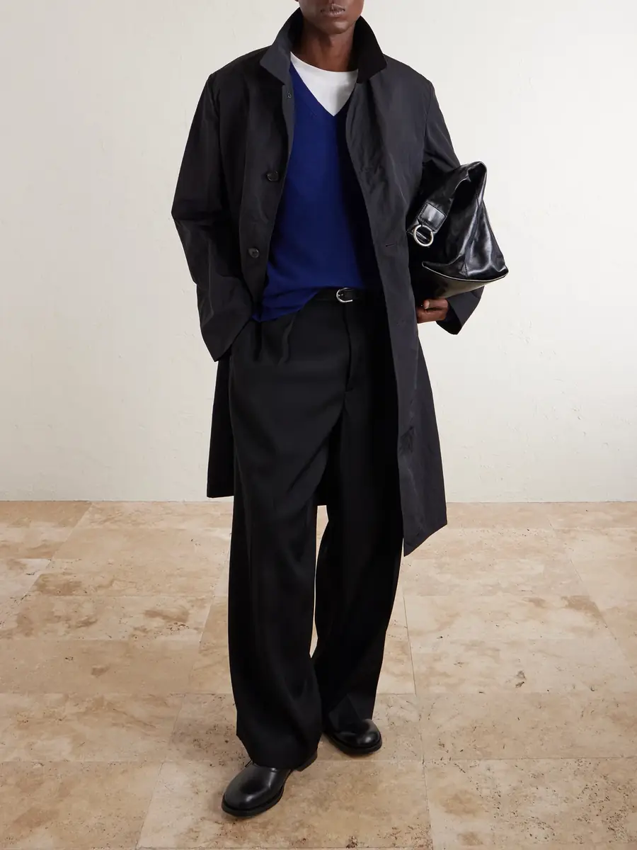 Dries Van Noten Shell Trench Coat - Men | Thumbnail 2 Dries Van Noten Shell Trench Coat - Men | Thumbnail 2