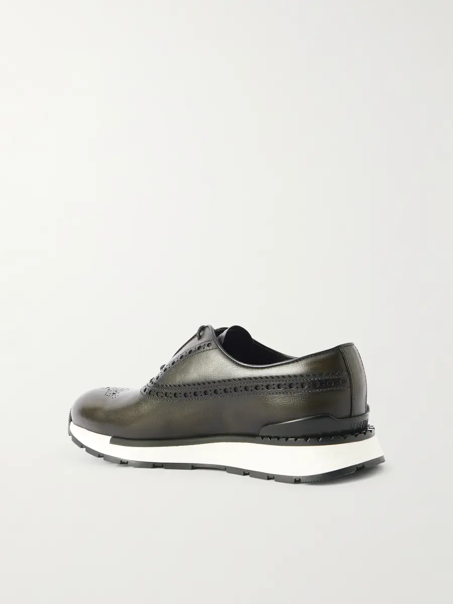 Berluti Fast Track Venezia Leather Oxford Sneakers - Men | Thumbnail 4