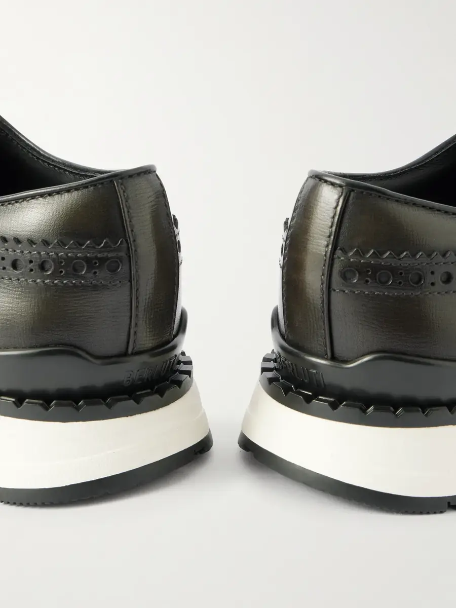 Berluti Fast Track Venezia Leather Oxford Sneakers - Men | Thumbnail 5