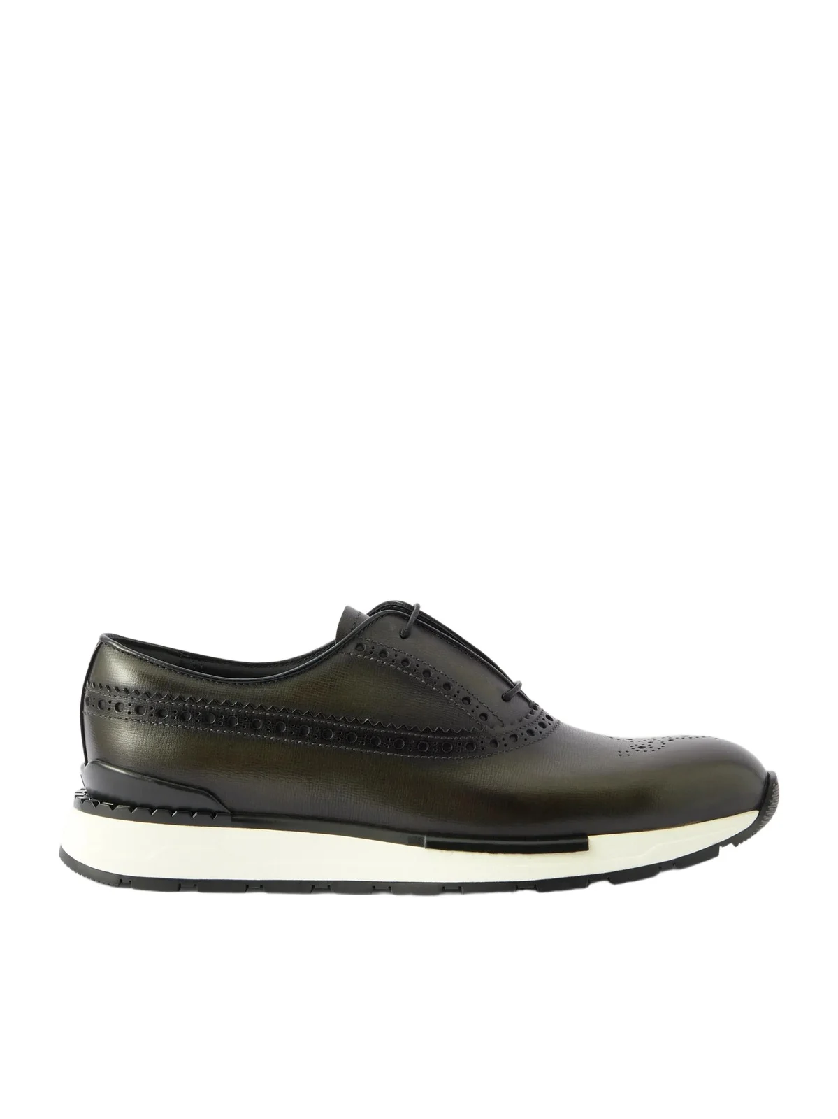 Berluti Fast Track Venezia Leather Oxford Sneakers - Men