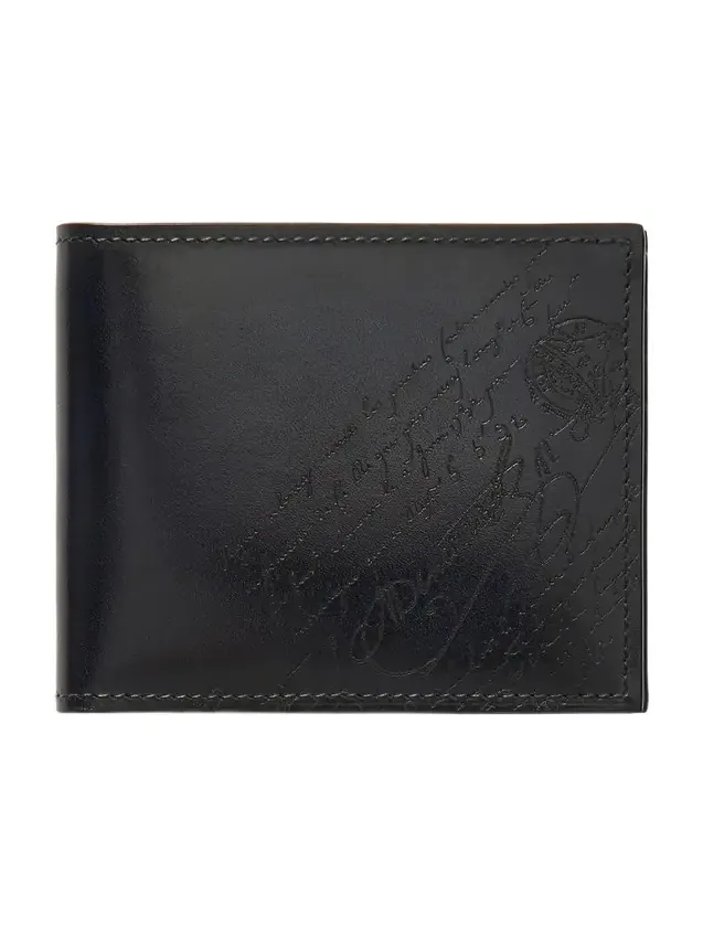 Makore Slim Scritto Venezia Leather Billfold Wallet - Men Makore Slim Scritto Venezia Leather Billfold Wallet - Men