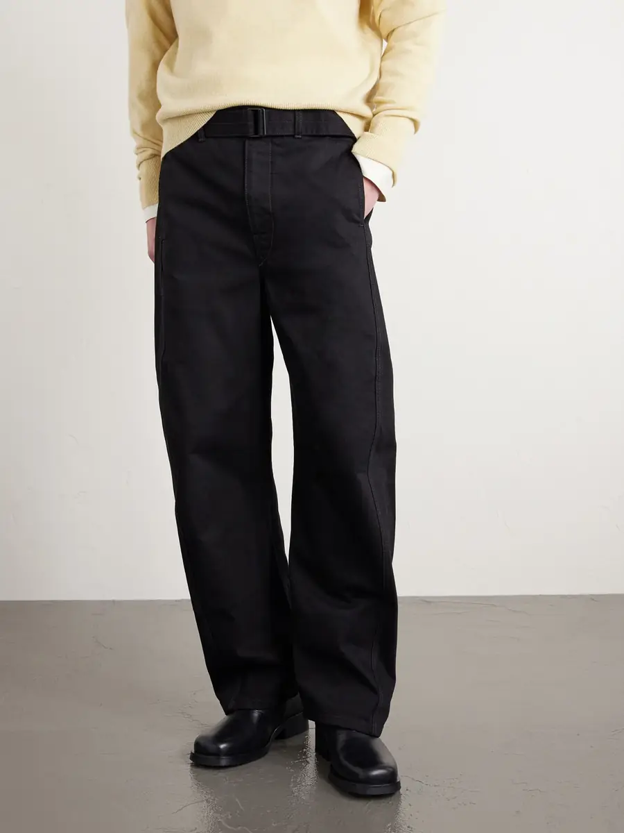 Lemaire Twisted Barrel-Leg Belted Jeans - Men | Thumbnail 3