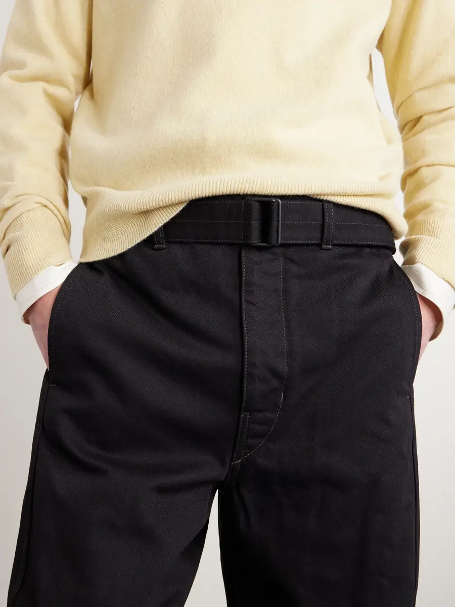 Lemaire Twisted Barrel-Leg Belted Jeans - Men | Thumbnail 5
