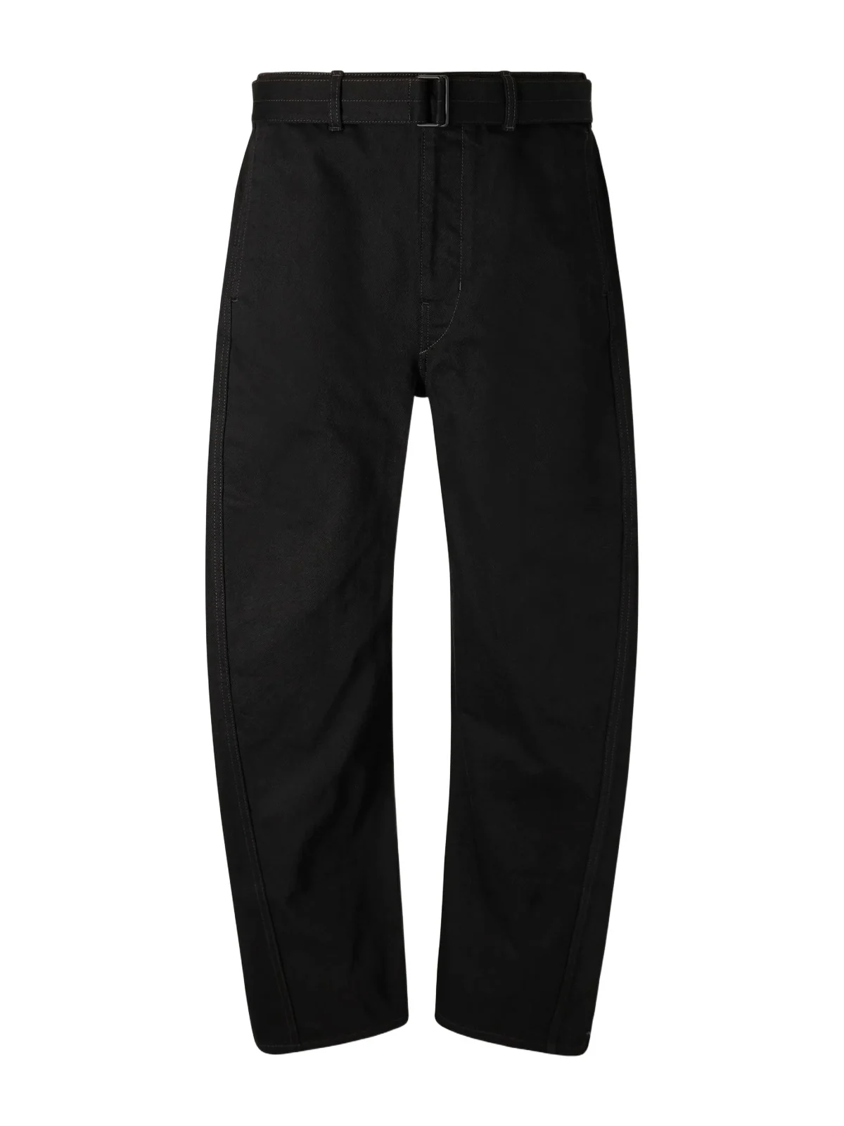 Twisted Barrel-Leg Belted Jeans - Men