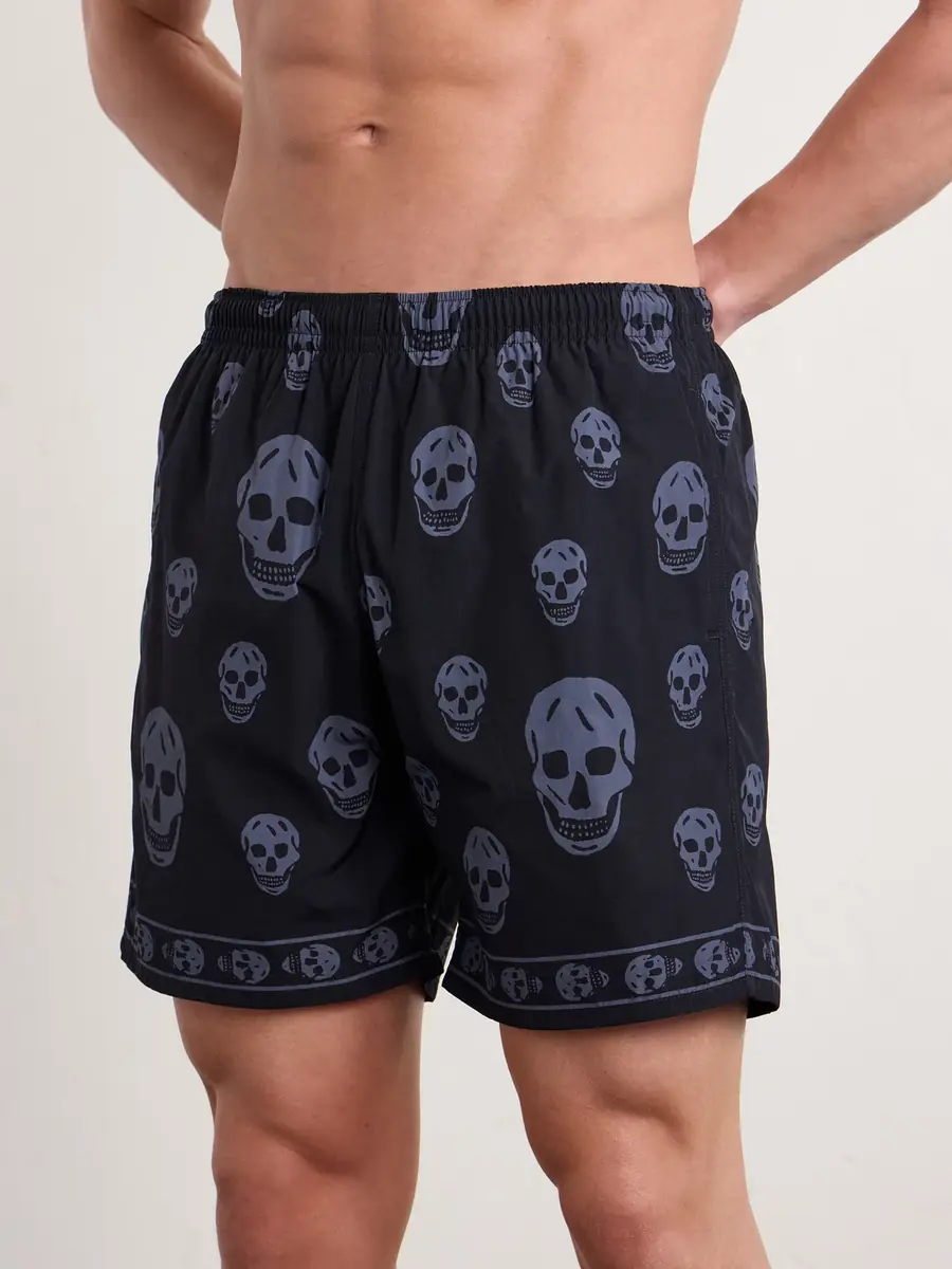 Alexander McQueen Straight-Leg Printed Shell Shorts - Men | Thumbnail 2 Alexander McQueen Straight-Leg Printed Shell Shorts - Men | Thumbnail 2