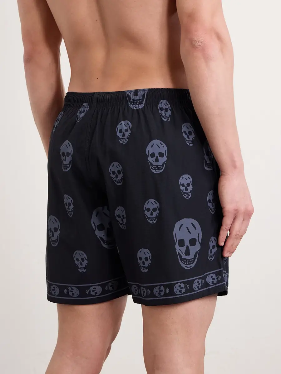 Alexander McQueen Straight-Leg Printed Shell Shorts - Men | Thumbnail 3 Alexander McQueen Straight-Leg Printed Shell Shorts - Men | Thumbnail 3