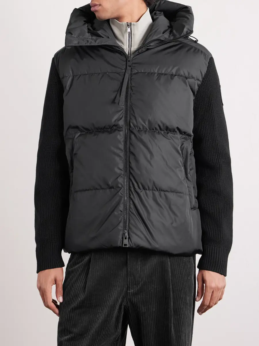 Canada Goose HyBridge® Wool-Trimmed and Quilted Shell Hooded Down Jacket - Men | Thumbnail 3