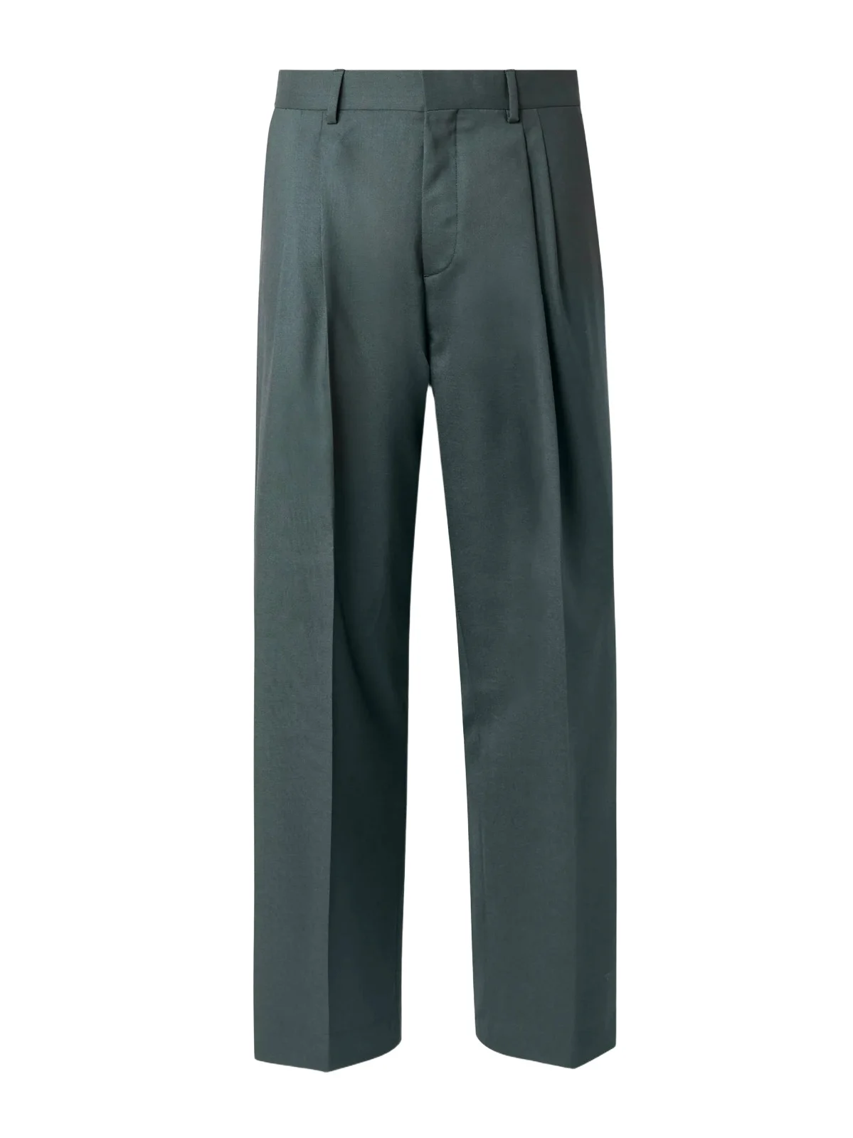 Wide-Leg Pleated Wool Suit Trousers - Men Wide-Leg Pleated Wool Suit Trousers - Men