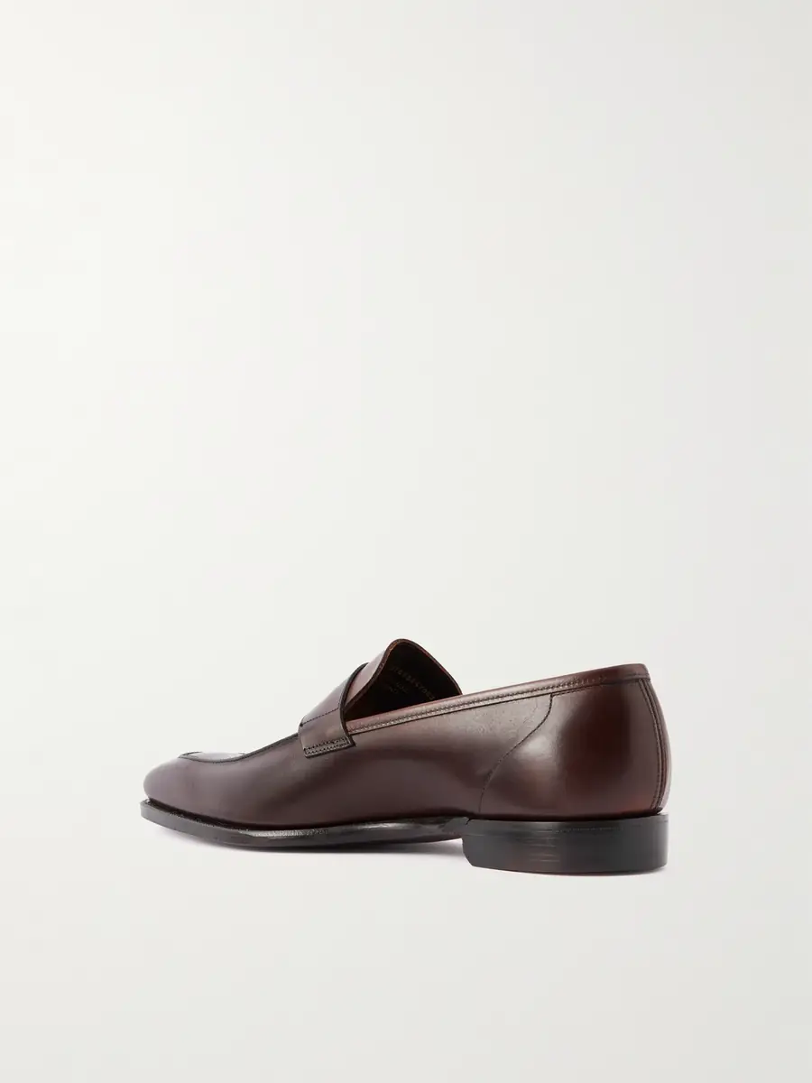 George Cleverley George Leather Penny Loafers - Men | Thumbnail 4 George Cleverley George Leather Penny Loafers - Men | Thumbnail 4