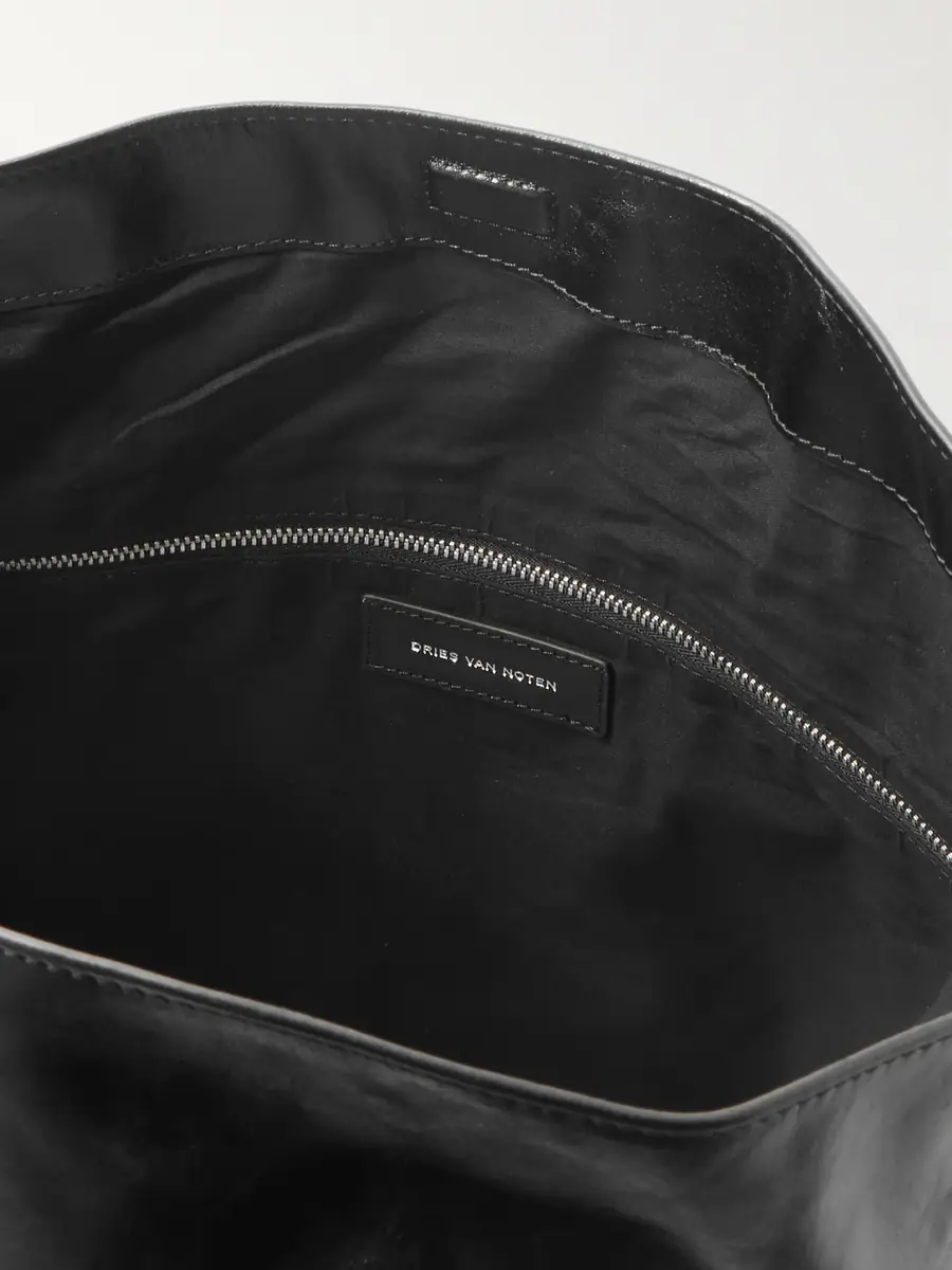Dries Van Noten Glossed-Leather Tote Bag - Men | Thumbnail 5 Dries Van Noten Glossed-Leather Tote Bag - Men | Thumbnail 5