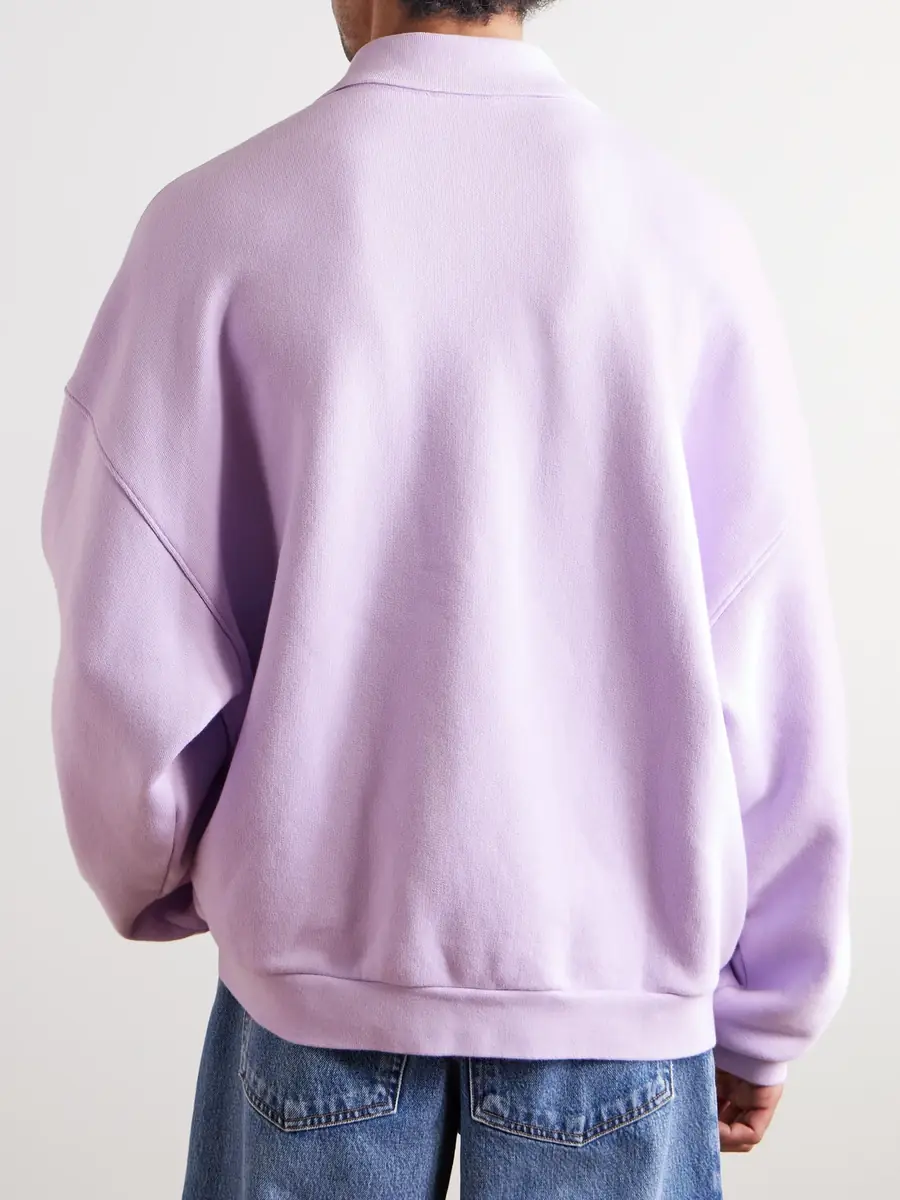 AGOLDE Pace Half-Zip Cotton-Jersey Sweatshirt - Men | Thumbnail 4 AGOLDE Pace Half-Zip Cotton-Jersey Sweatshirt - Men | Thumbnail 4