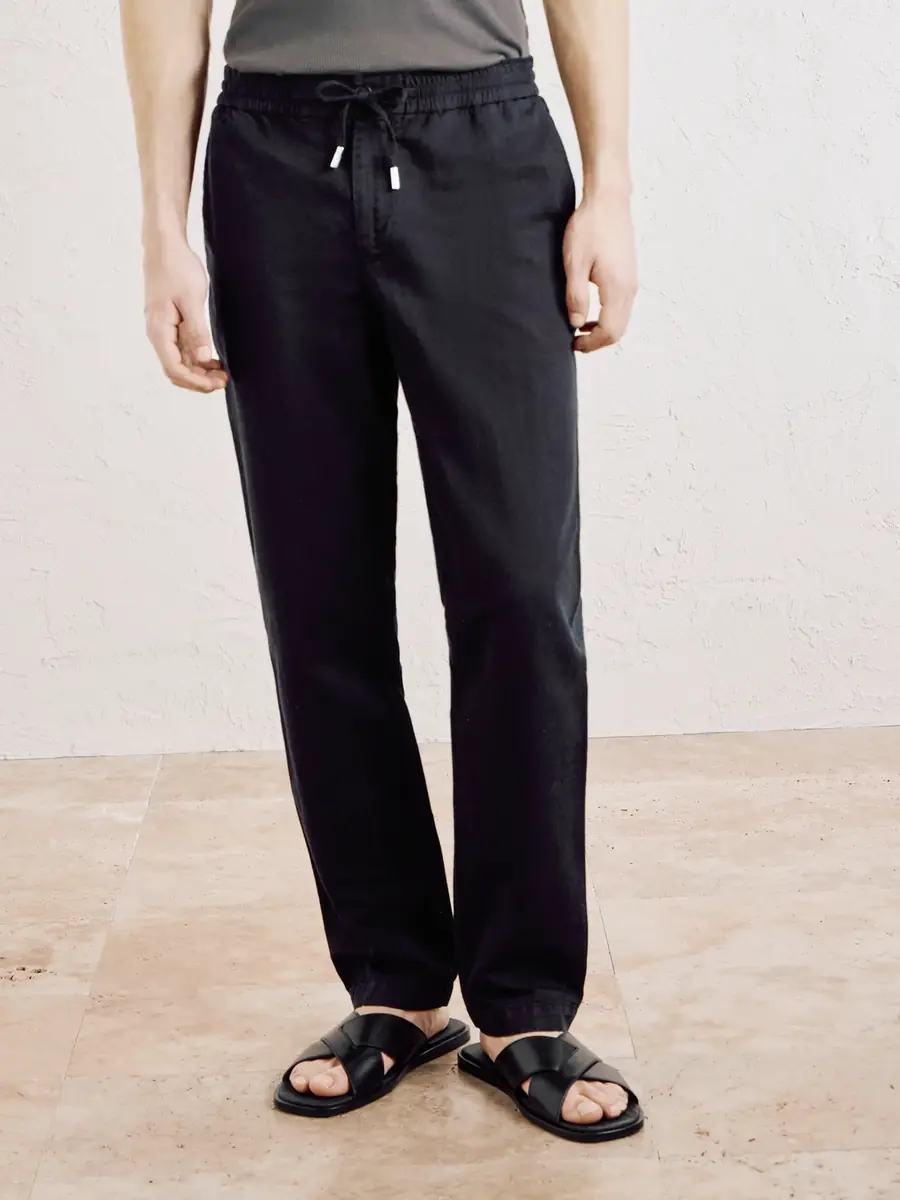 MR P. Straight-Leg Cotton and Linen-Blend Twill Drawstring Trousers - Men | Thumbnail 3 MR P. Straight-Leg Cotton and Linen-Blend Twill Drawstring Trousers - Men | Thumbnail 3