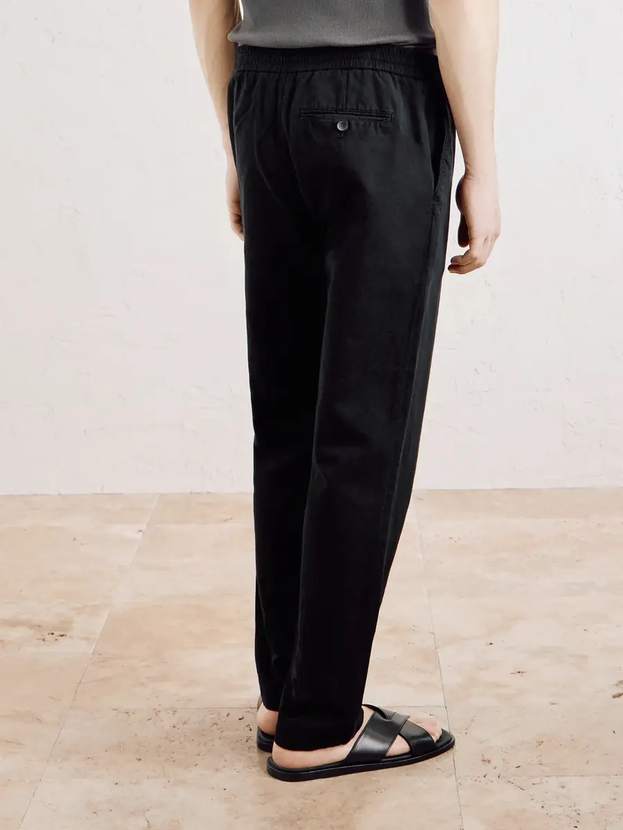 MR P. Straight-Leg Cotton and Linen-Blend Twill Drawstring Trousers - Men | Thumbnail 4 MR P. Straight-Leg Cotton and Linen-Blend Twill Drawstring Trousers - Men | Thumbnail 4