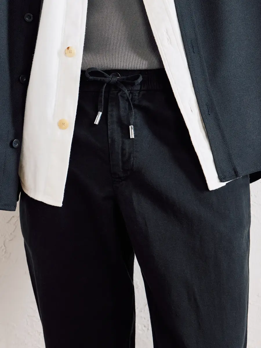 MR P. Straight-Leg Cotton and Linen-Blend Twill Drawstring Trousers - Men | Thumbnail 5 MR P. Straight-Leg Cotton and Linen-Blend Twill Drawstring Trousers - Men | Thumbnail 5