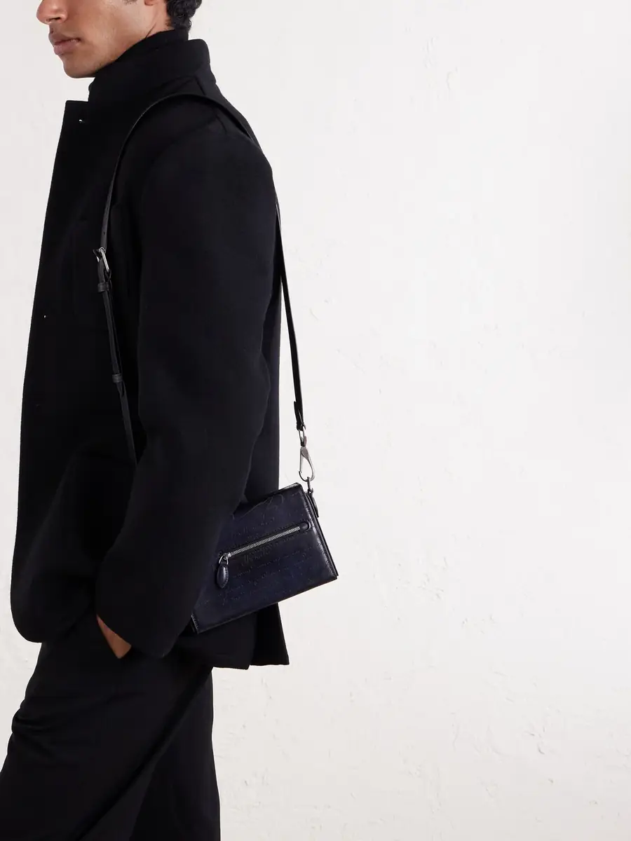 Berluti Jour de Poche Scritto Venezia Leather Messenger Bag - Men | Thumbnail 2