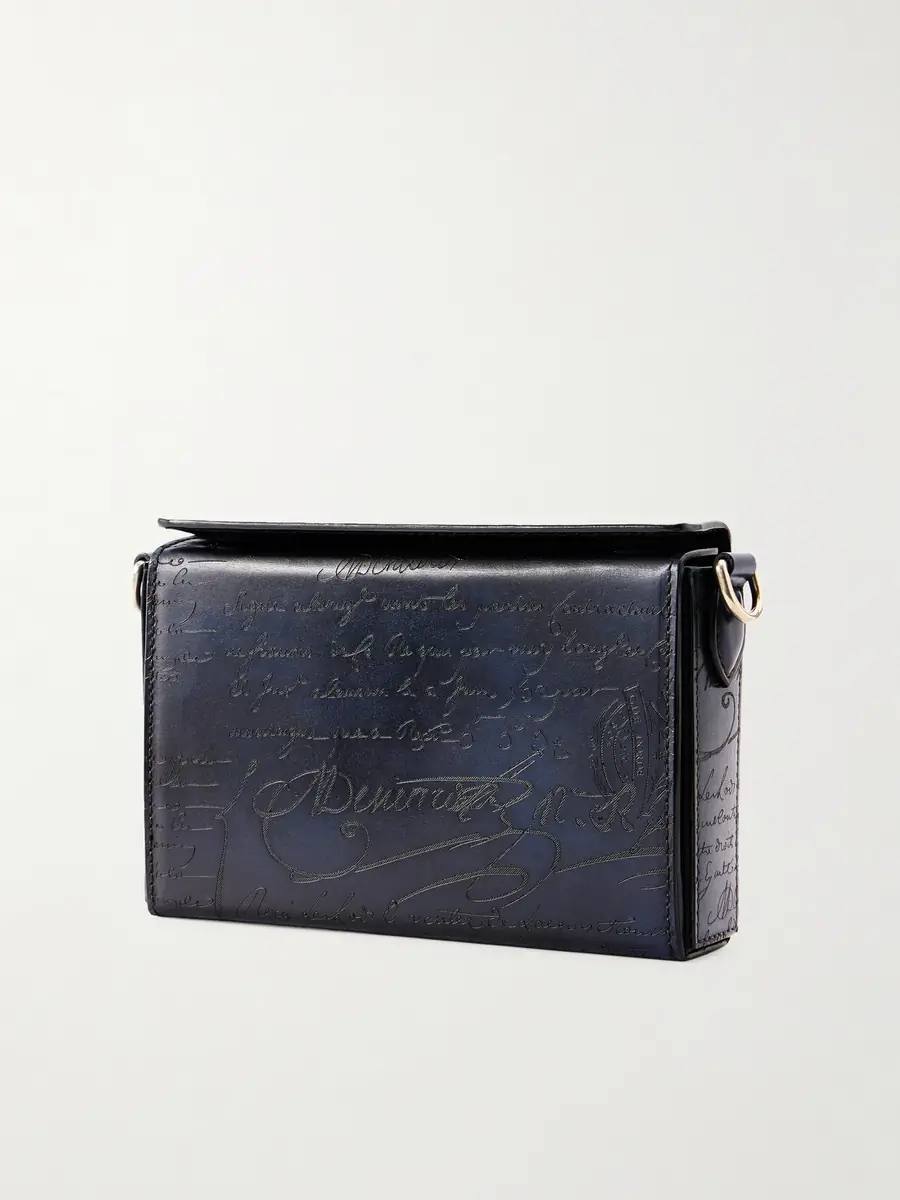 Berluti Jour de Poche Scritto Venezia Leather Messenger Bag - Men | Thumbnail 4