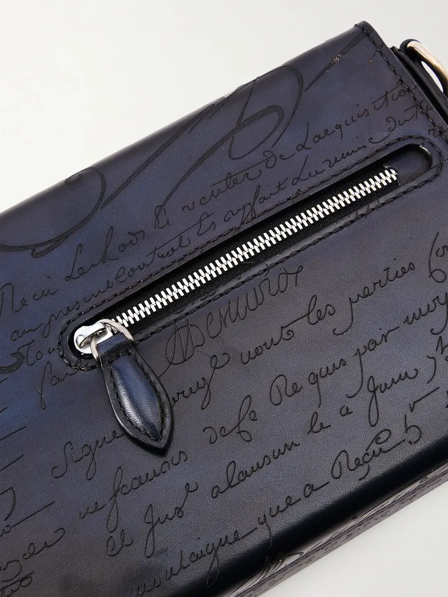 Berluti Jour de Poche Scritto Venezia Leather Messenger Bag - Men | Thumbnail 5