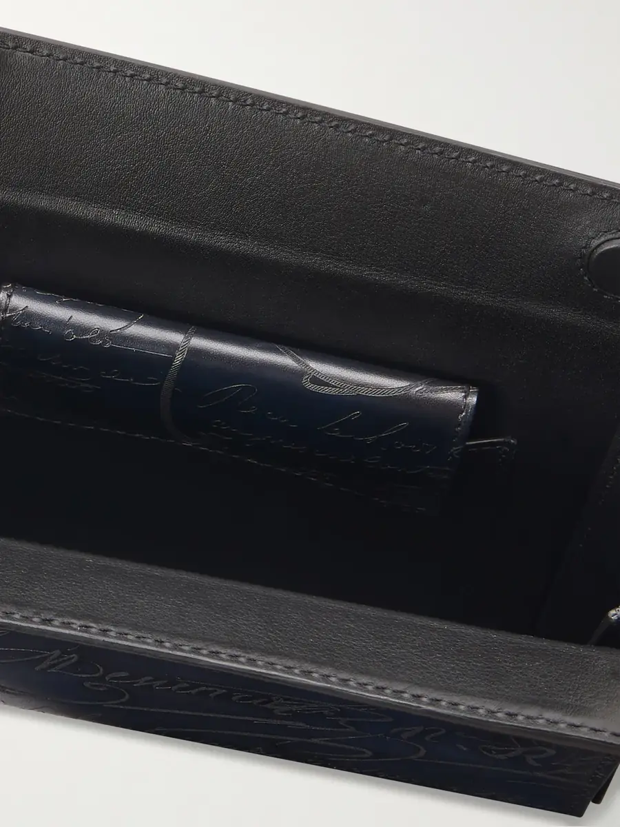 Berluti Jour de Poche Scritto Venezia Leather Messenger Bag - Men | Thumbnail 6