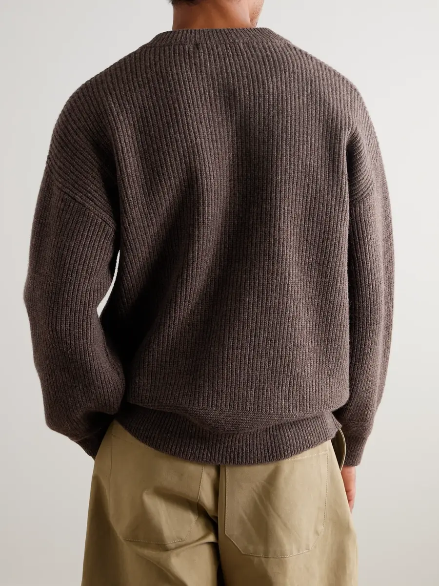 FrizmWORKS Deck Ribbed Wool-Blend Zip-Up Cardigan - Men | Thumbnail 4 FrizmWORKS Deck Ribbed Wool-Blend Zip-Up Cardigan - Men | Thumbnail 4