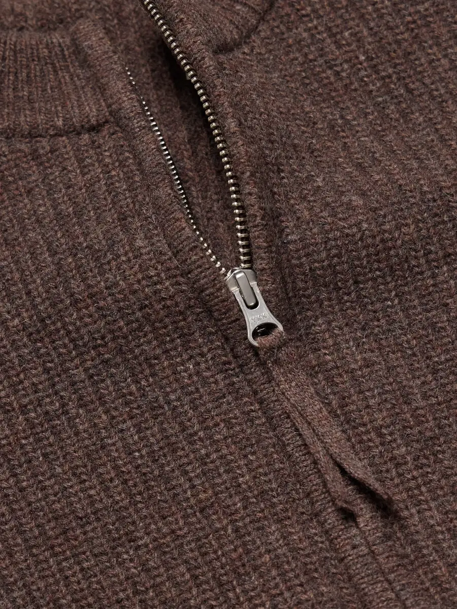FrizmWORKS Deck Ribbed Wool-Blend Zip-Up Cardigan - Men | Thumbnail 5 FrizmWORKS Deck Ribbed Wool-Blend Zip-Up Cardigan - Men | Thumbnail 5