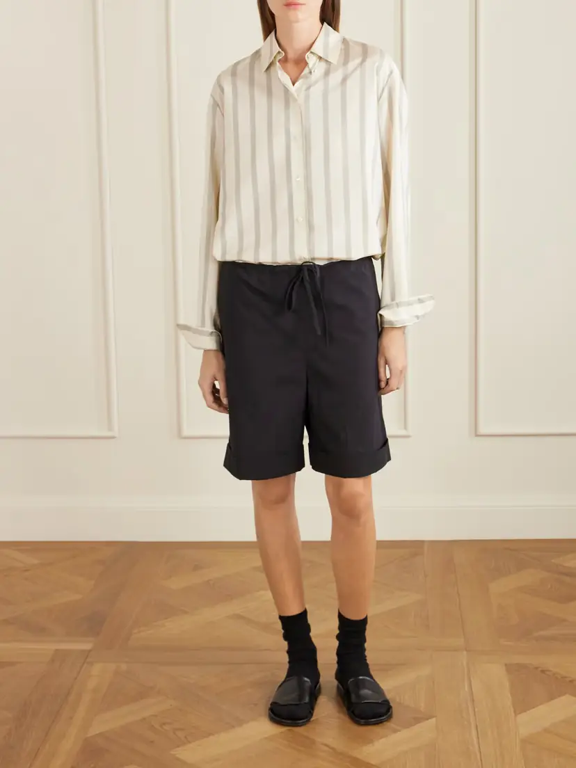 The Row Emiliano Cotton-poplin Shorts | Thumbnail 2 The Row Emiliano Cotton-poplin Shorts | Thumbnail 2