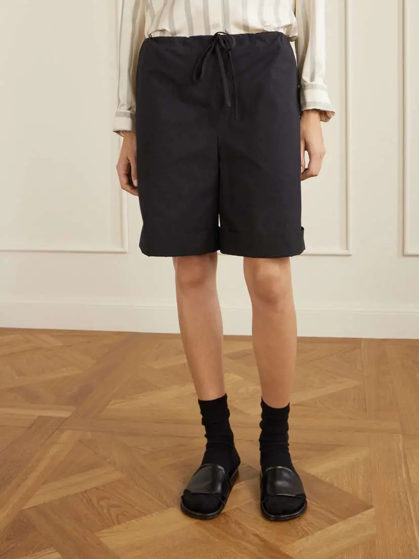 The Row Emiliano Cotton-poplin Shorts | Thumbnail 3 The Row Emiliano Cotton-poplin Shorts | Thumbnail 3