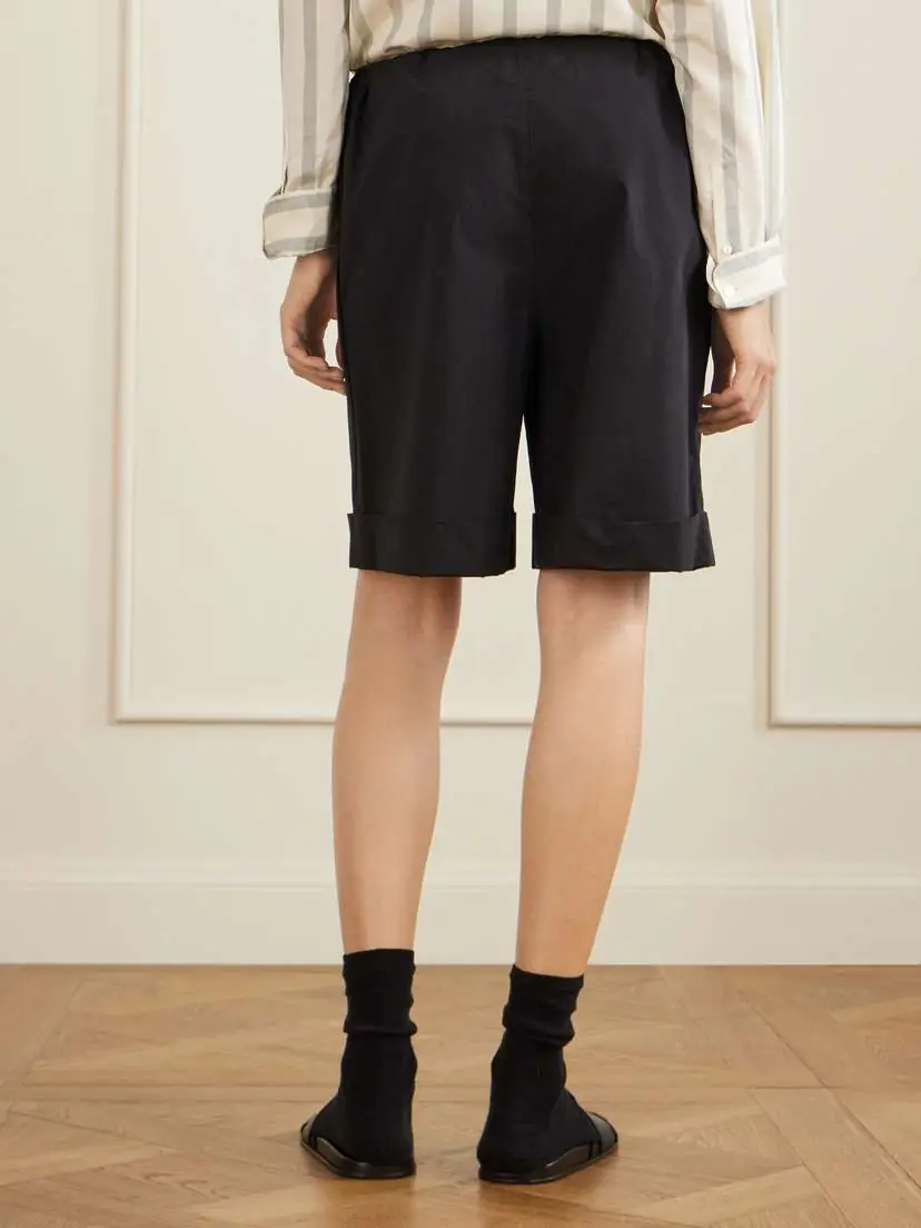 The Row Emiliano Cotton-poplin Shorts | Thumbnail 4 The Row Emiliano Cotton-poplin Shorts | Thumbnail 4