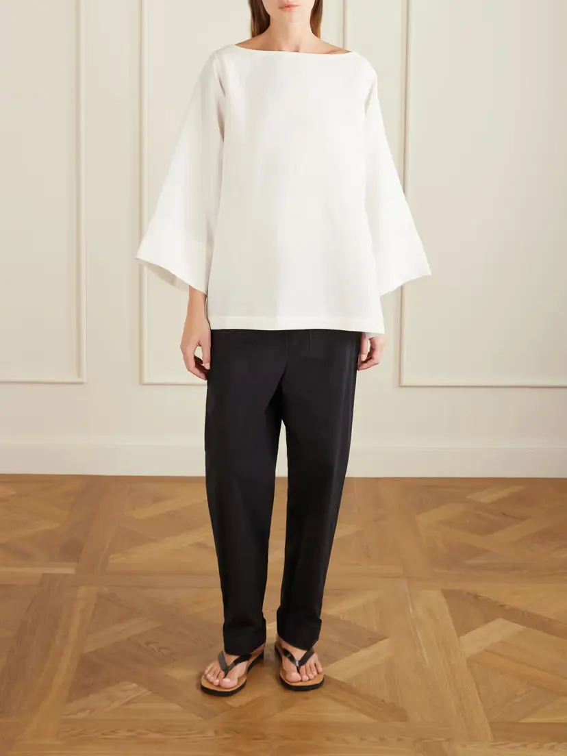 The Row Delano Cropped Cotton Wide-leg Pants | Thumbnail 2