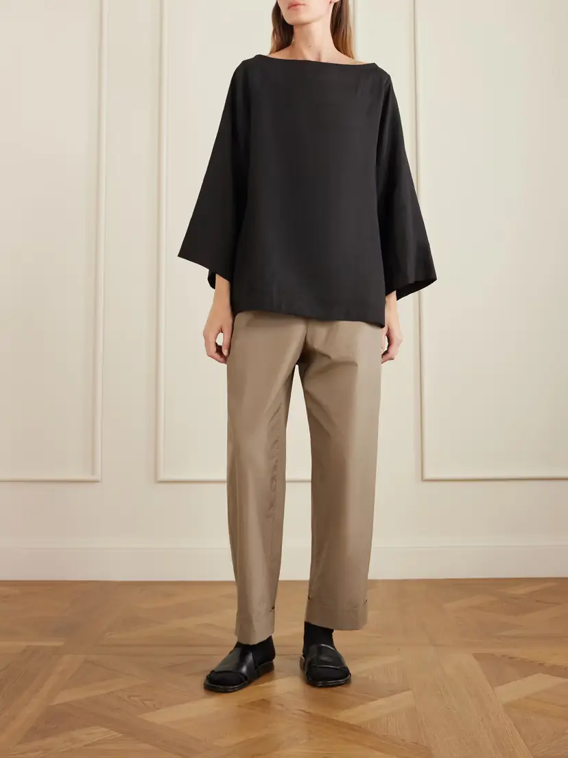 The Row Junia Oversized Linen Blouse | Thumbnail 2