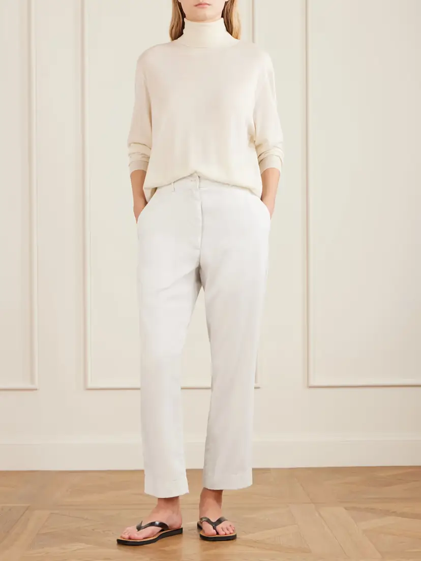 The Row Karsten Cropped Cotton Straight-leg Pants | Thumbnail 2 The Row Karsten Cropped Cotton Straight-leg Pants | Thumbnail 2