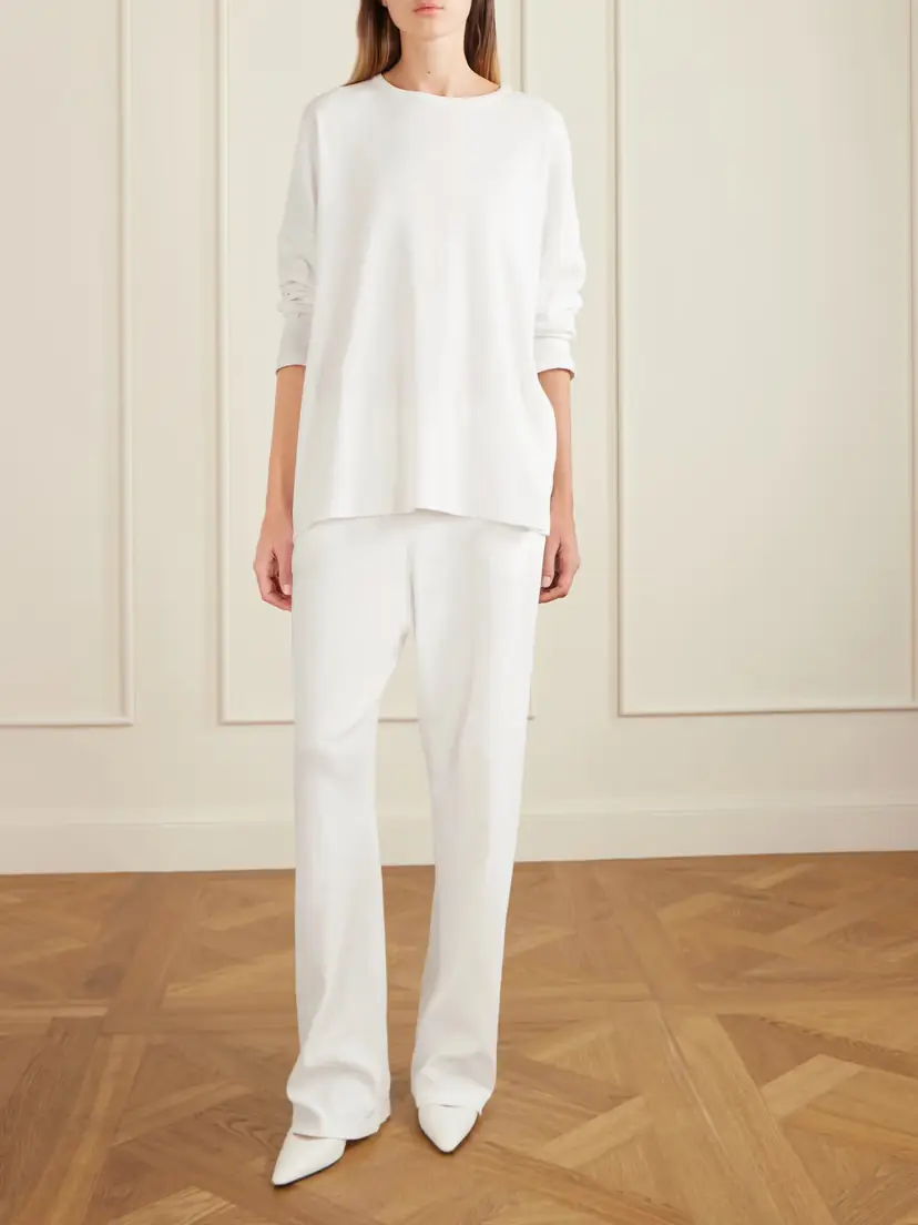 The Row Kohana Cotton-jersey Wide-leg Pants | Thumbnail 2