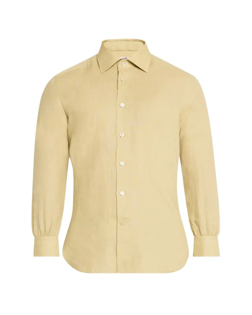Kiton Men's Linen Sport Shirt | Image 1 Kiton Men's Linen Sport Shirt | Image 1