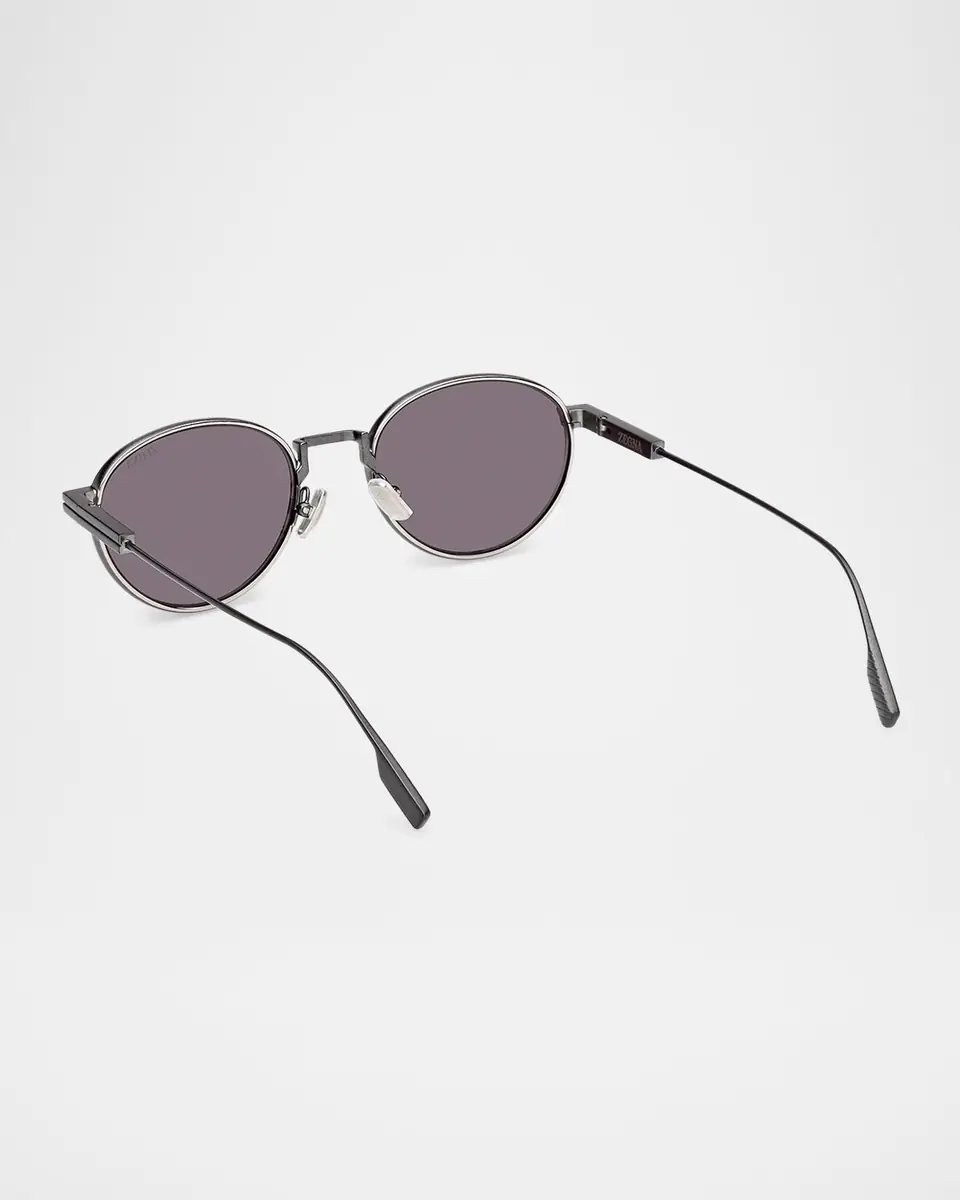 Zegna 52mm Metal Oval Sunglasses | Thumbnail 2 Zegna 52mm Metal Oval Sunglasses | Thumbnail 2