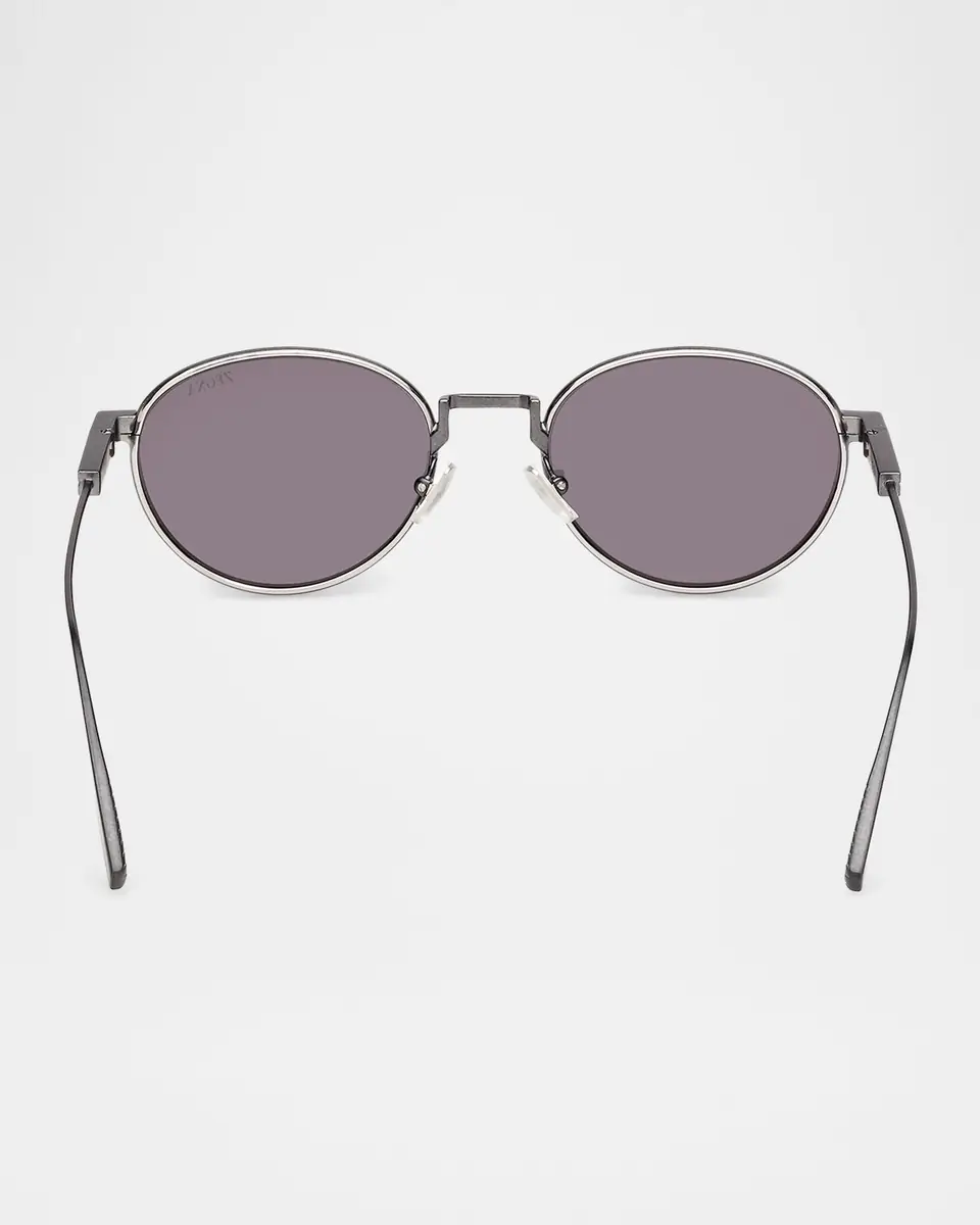 Zegna 52mm Metal Oval Sunglasses | Thumbnail 5 Zegna 52mm Metal Oval Sunglasses | Thumbnail 5