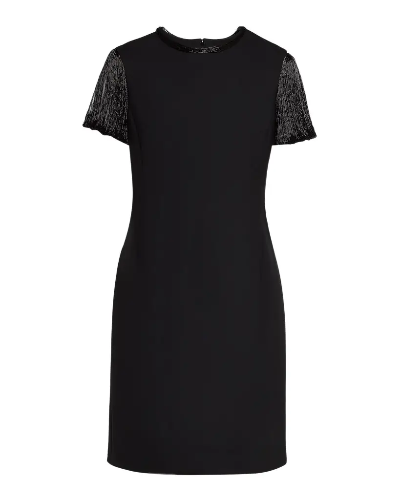 Oscar de la Renta Bugle Bead Embroidered Cocktail Dress | Image 1 Oscar de la Renta Bugle Bead Embroidered Cocktail Dress | Image 1