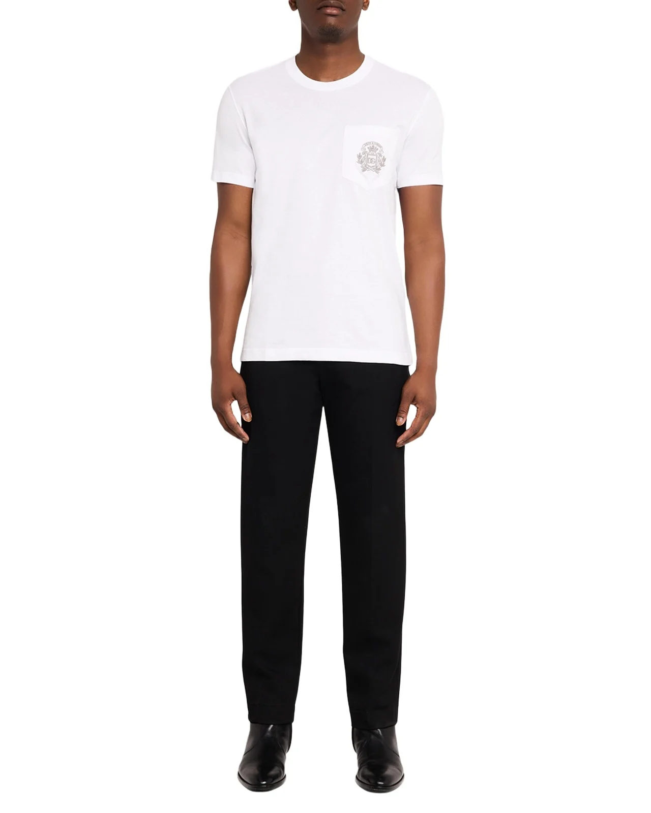 Dolce & Gabbana Men's Cotton Logo Pocket T-Shirt